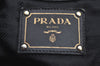 Authentic PRADA Vintage Nylon Tessuto Leather 2Way Shoulder Tote Bag Black 2209H