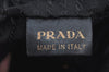 Authentic PRADA Vintage Nylon Tessuto Leather 2Way Shoulder Tote Bag Black 2209H