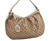 Authentic GUCCI Sukey Vintage Shoulder Bag GG Canvas Leather 232955 Brown 2211J