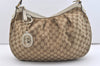 Authentic GUCCI Sukey Vintage Shoulder Bag GG Canvas Leather 232955 Brown 2211J