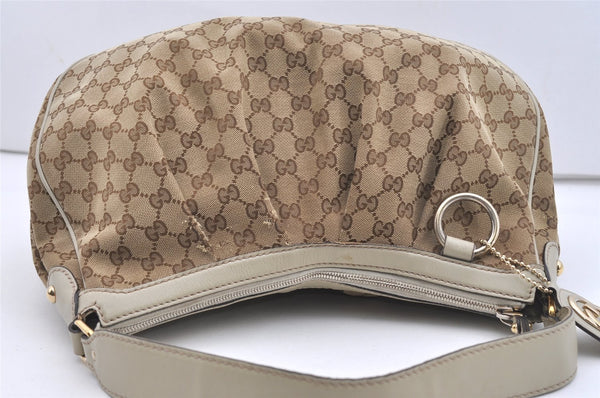 Authentic GUCCI Sukey Vintage Shoulder Bag GG Canvas Leather 232955 Brown 2211J