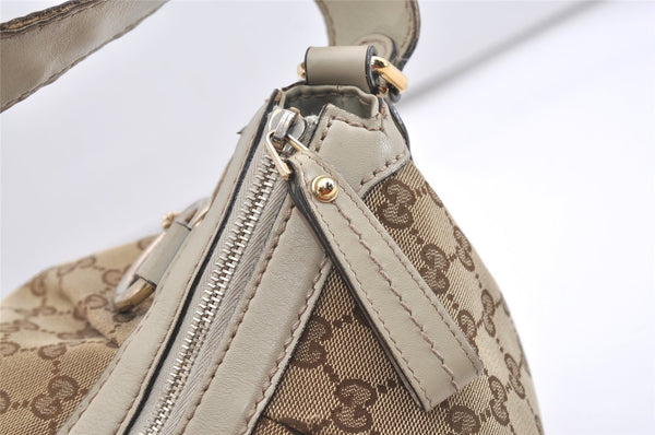 Authentic GUCCI Sukey Vintage Shoulder Bag GG Canvas Leather 232955 Brown 2211J
