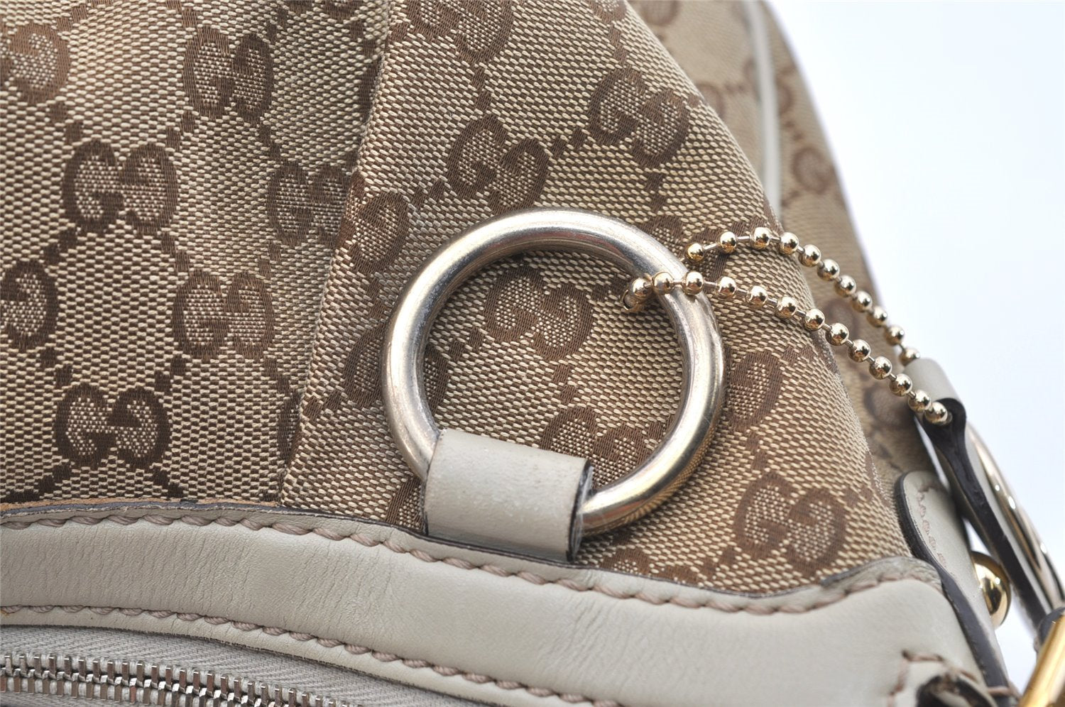 Authentic GUCCI Sukey Vintage Shoulder Bag GG Canvas Leather 232955 Brown 2211J