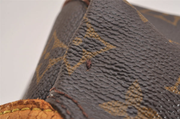 Authentic Louis Vuitton Monogram Trousse Patte Pression Pouch M47636 Junk 2212I