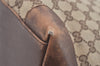 Authentic GUCCI Vintage Shoulder Tote Bag GG Canvas Leather 0021121 Brown 2212J