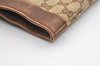 Authentic GUCCI Vintage Shoulder Tote Bag GG Canvas Leather 0021121 Brown 2212J