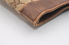 Authentic GUCCI Vintage Shoulder Tote Bag GG Canvas Leather 0021121 Brown 2212J