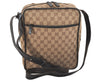 Authentic GUCCI Shoulder Cross Body Bag GG Canvas Leather 0181604 Brown 2213J