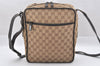 Authentic GUCCI Shoulder Cross Body Bag GG Canvas Leather 0181604 Brown 2213J
