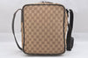 Authentic GUCCI Shoulder Cross Body Bag GG Canvas Leather 0181604 Brown 2213J