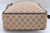 Authentic GUCCI Shoulder Cross Body Bag GG Canvas Leather 0181604 Brown 2213J