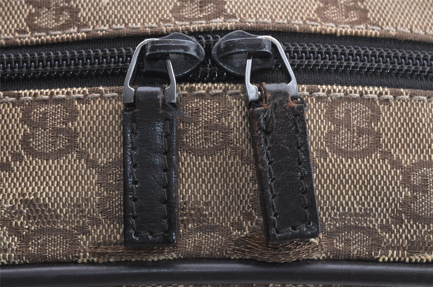 Authentic GUCCI Shoulder Cross Body Bag GG Canvas Leather 0181604 Brown 2213J