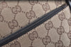 Authentic GUCCI Shoulder Cross Body Bag GG Canvas Leather 0181604 Brown 2213J