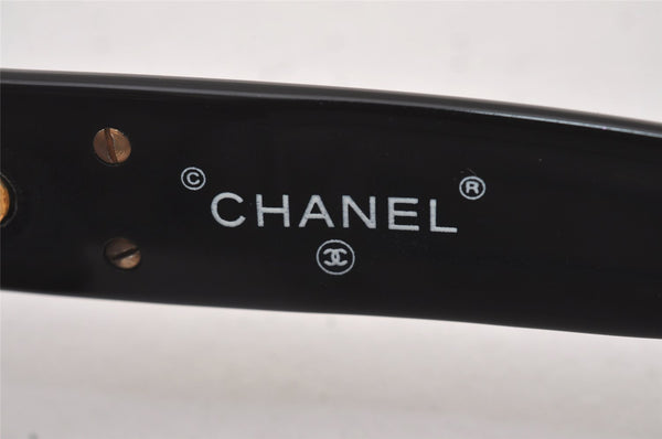 Authentic CHANEL Sunglasses CC Logos CoCo Mark Plastic 02462 Black 2214I