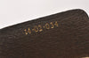 Authentic GUCCI Web Sherry Line Drawstring Bag GG PVC Leather Brown 2214J