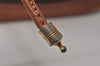 Authentic CELINE Macadam Blason Shoulder Drawstring Bag PVC Leather Brown 2214K