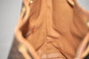 Authentic CELINE Macadam Blason Shoulder Drawstring Bag PVC Leather Brown 2214K