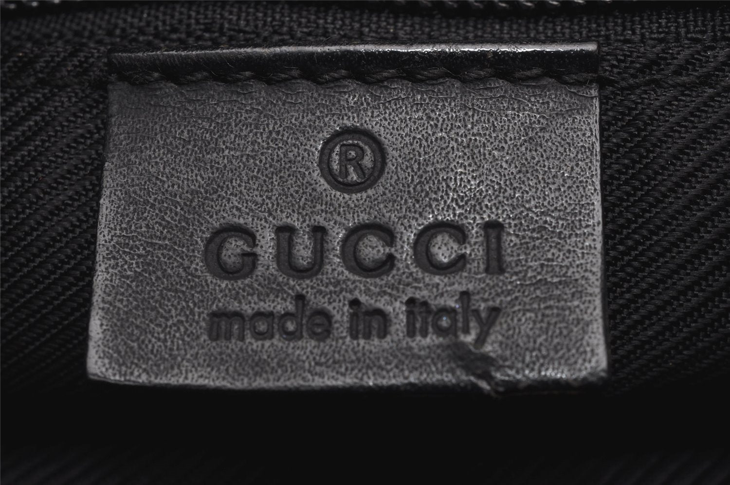 Authentic GUCCI Shoulder Cross Body Bag GG Canvas Leather 27639 Black 2215J