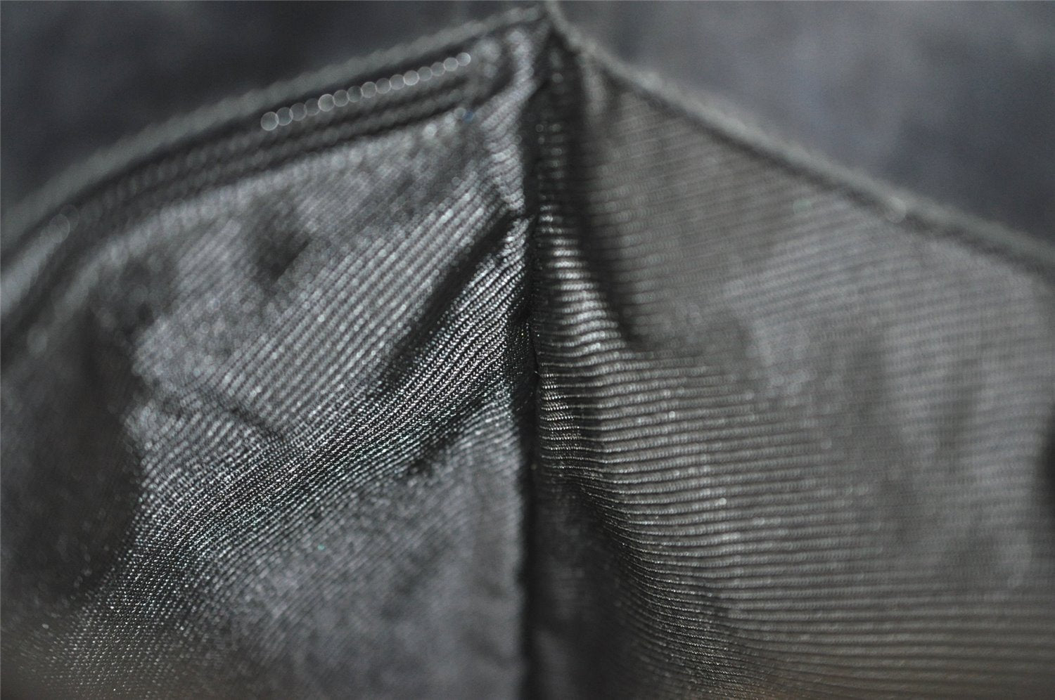 Authentic GUCCI Shoulder Cross Body Bag GG Canvas Leather 27639 Black 2215J