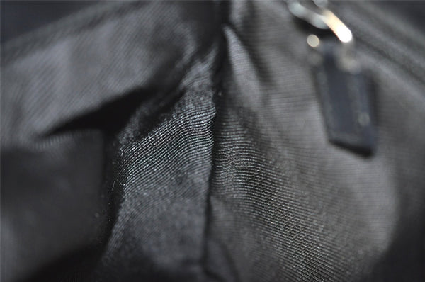 Authentic GUCCI Shoulder Cross Body Bag GG Canvas Leather 27639 Black 2215J