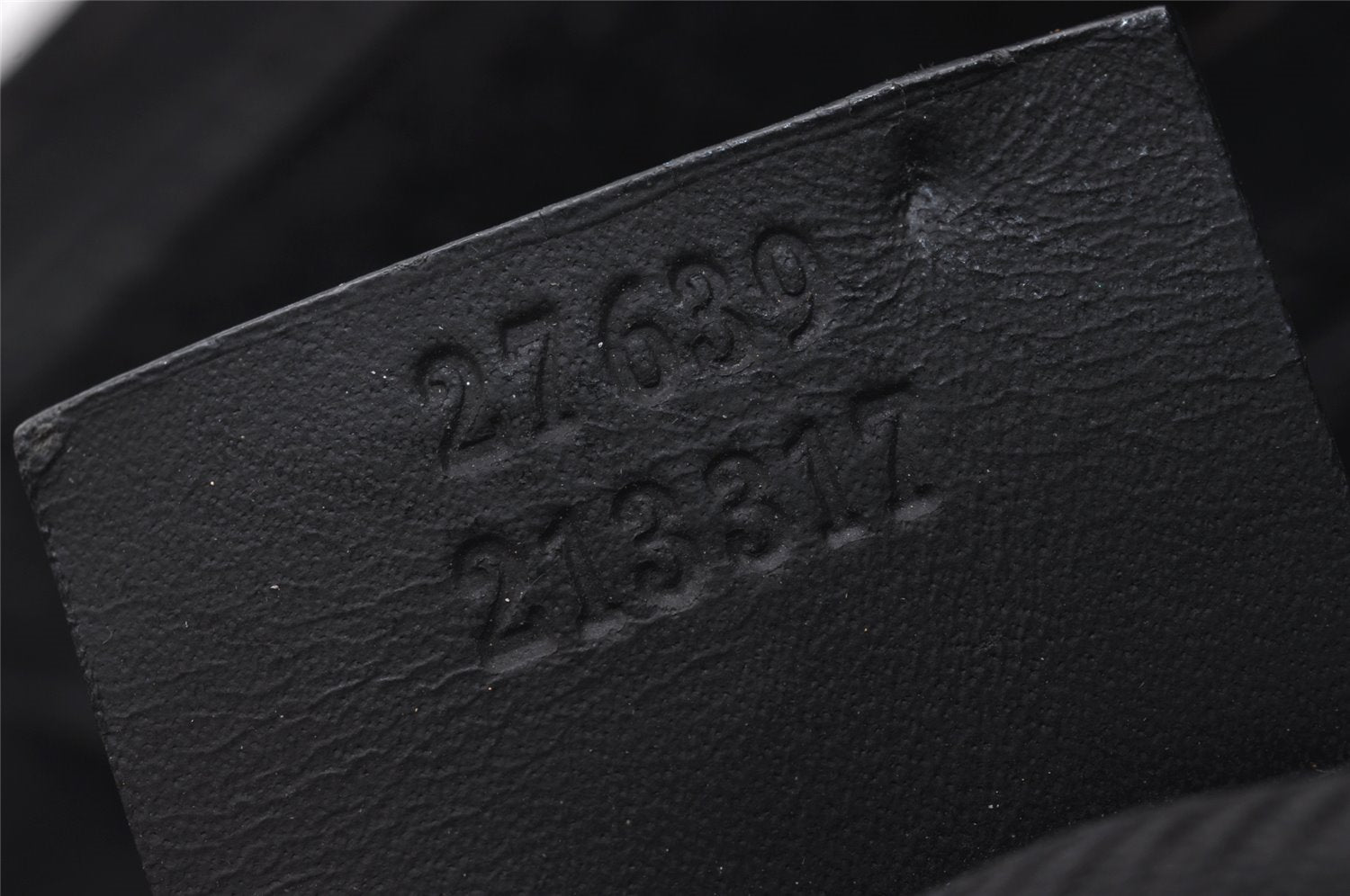 Authentic GUCCI Shoulder Cross Body Bag GG Canvas Leather 27639 Black 2215J