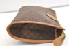 Authentic CELINE Macadam Blason Pattern Clutch Hand Bag PVC Leather Brown 2215K