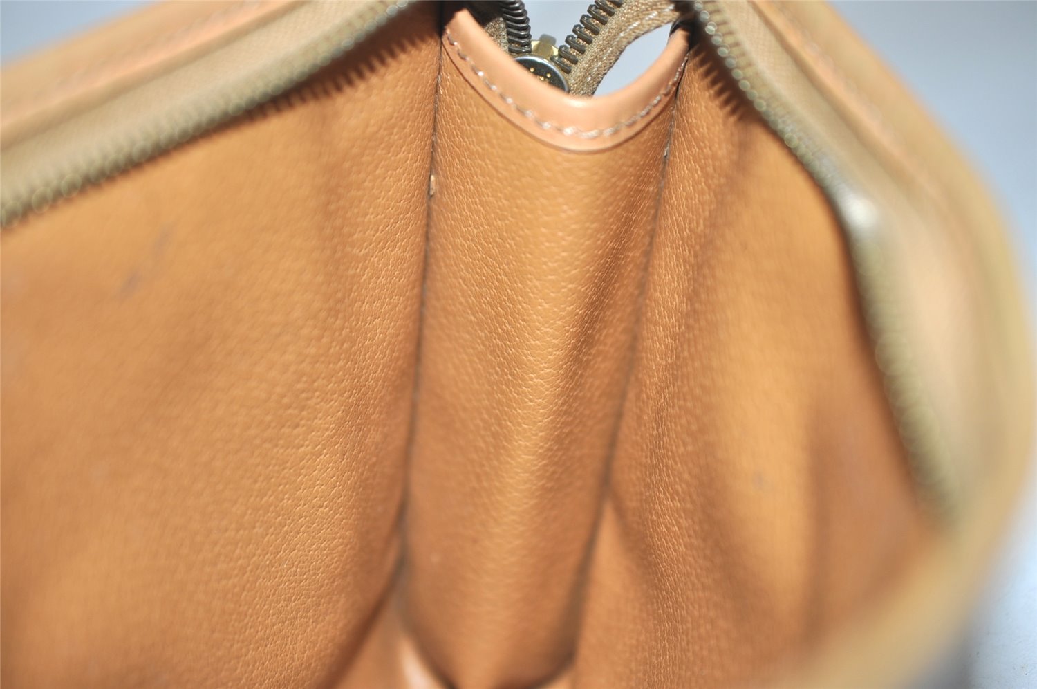 Authentic CELINE Macadam Blason Pattern Clutch Hand Bag PVC Leather Brown 2215K