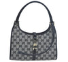 Authentic GUCCI Jackie Shoulder Hand Bag GG Canvas Leather Black Junk 2216J