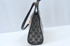 Authentic GUCCI Jackie Shoulder Hand Bag GG Canvas Leather Black Junk 2216J