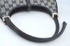 Authentic GUCCI Jackie Shoulder Hand Bag GG Canvas Leather Black Junk 2216J