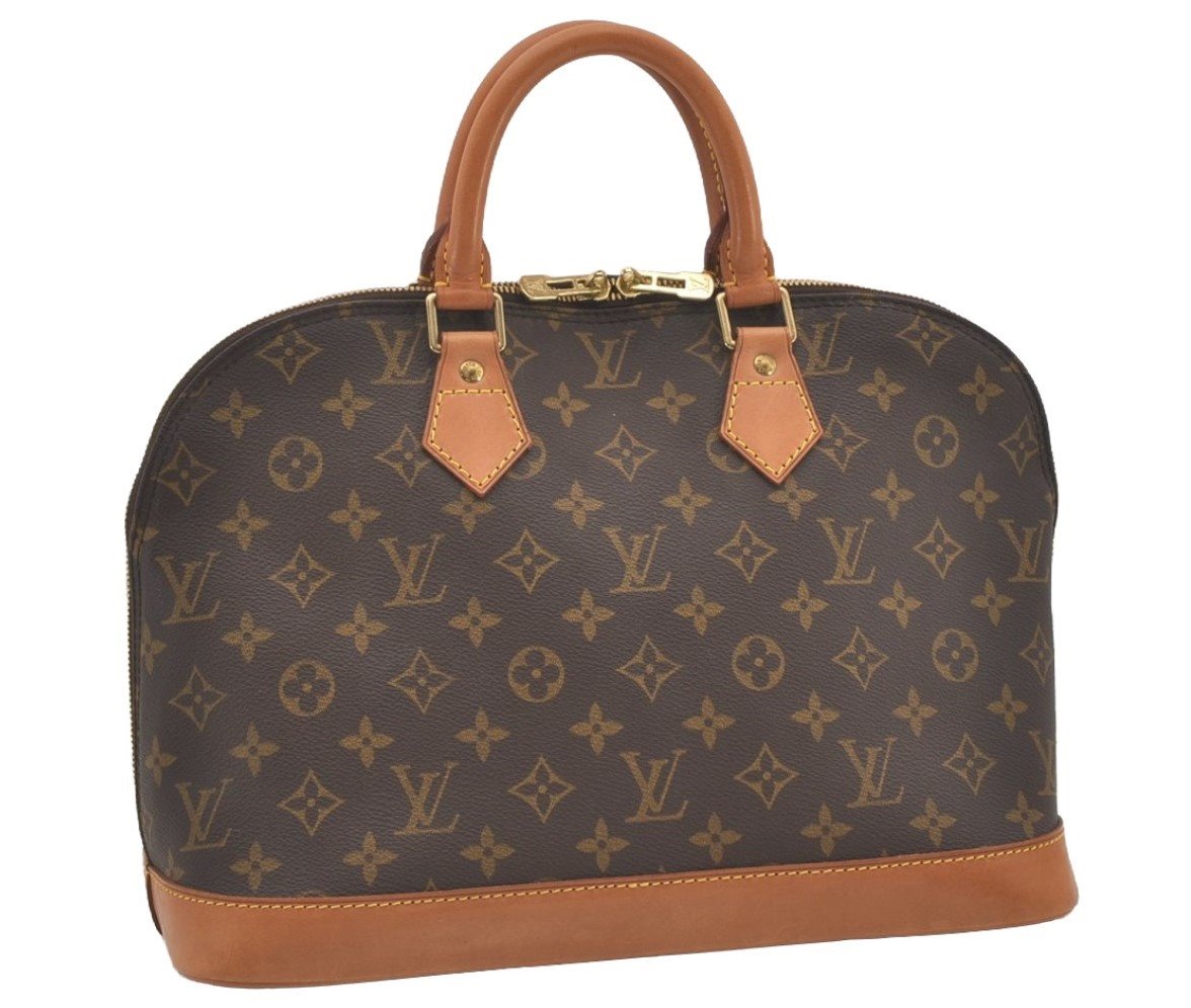 Authentic Louis Vuitton Monogram Alma Hand Bag Purse M51130 LV 2217J