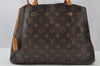 Authentic Louis Vuitton Monogram Montaigne MM 2Way Hand Bag M41056 LV 2218J