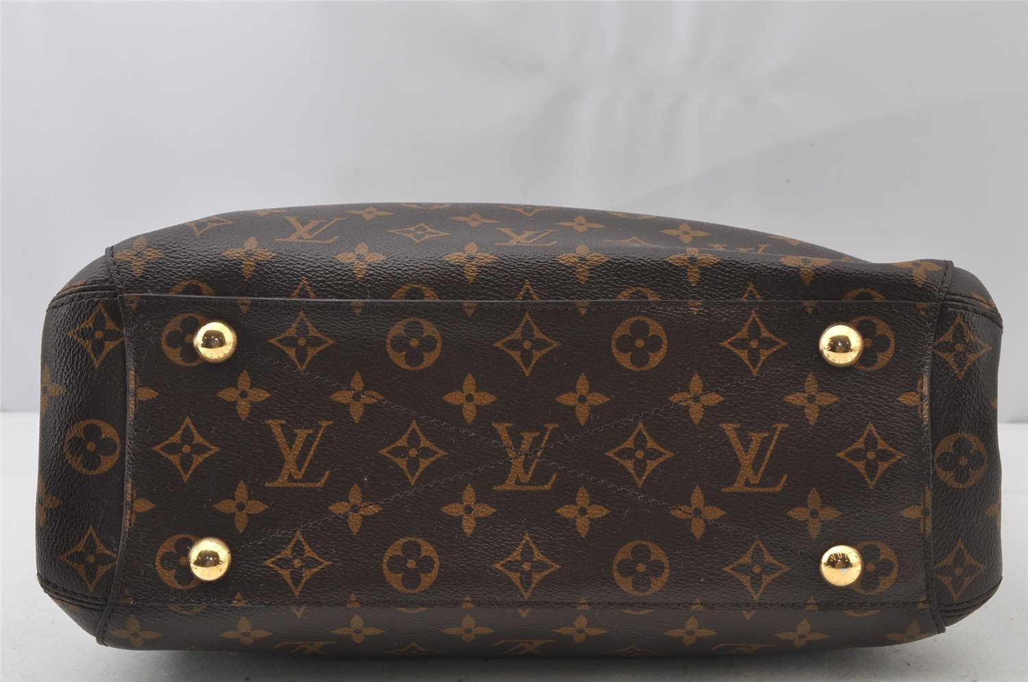 Authentic Louis Vuitton Monogram Montaigne MM 2Way Hand Bag M41056 LV 2218J