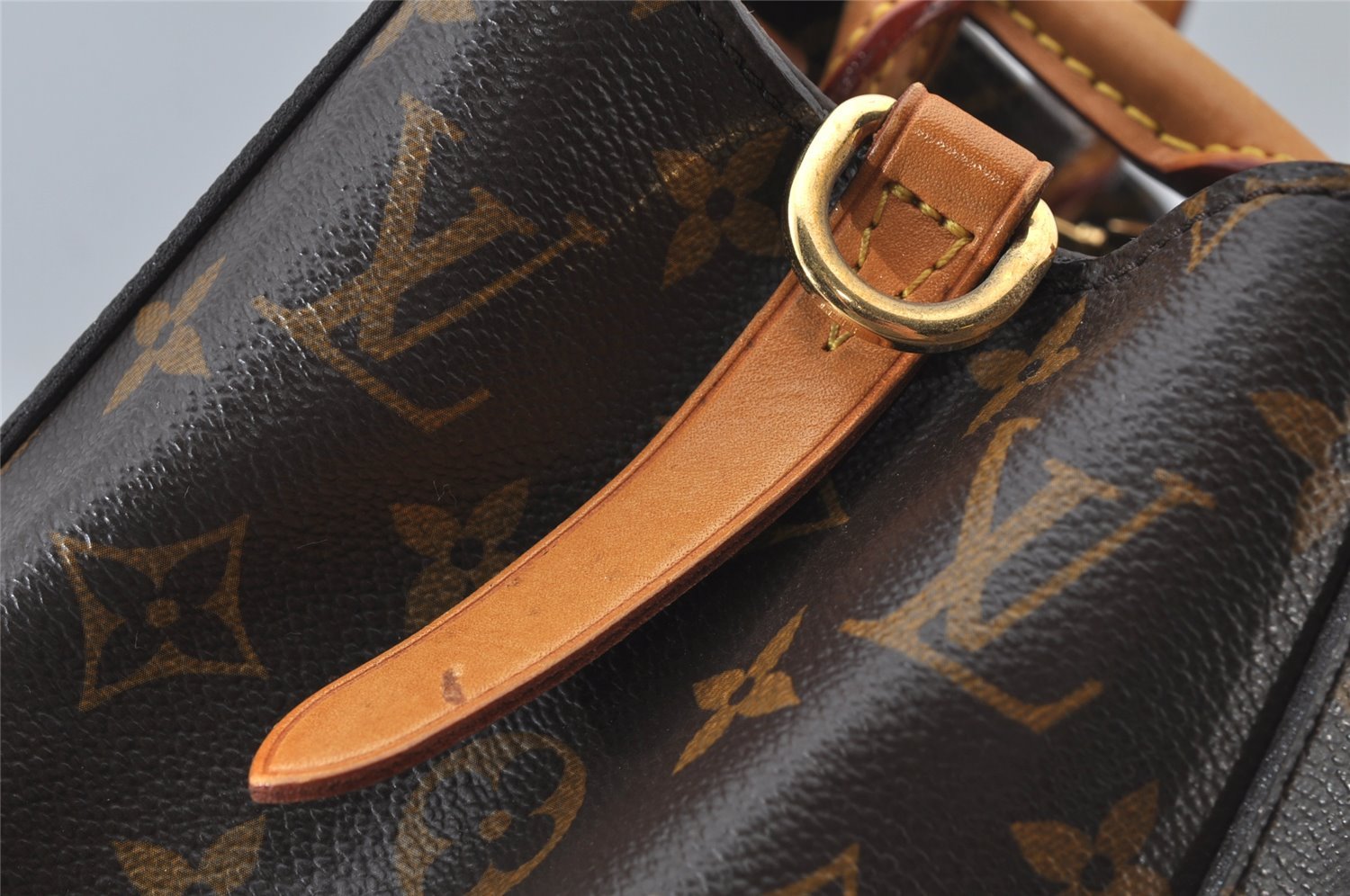 Authentic Louis Vuitton Monogram Montaigne MM 2Way Hand Bag M41056 LV 2218J