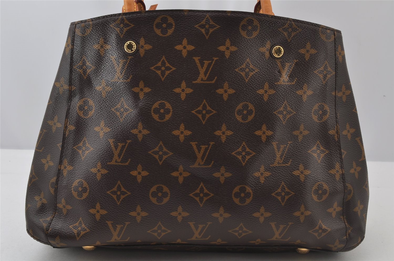 Authentic Louis Vuitton Monogram Montaigne MM 2Way Hand Bag M41056 LV 2219J