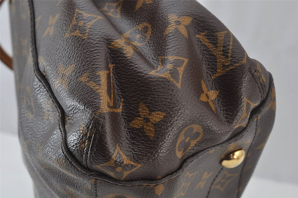 Authentic Louis Vuitton Monogram Montaigne MM 2Way Hand Bag M41056 LV 2219J