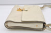 Auth Louis Vuitton Monogram Empreinte Fascinante Shoulder Bag M40807 White 2220J