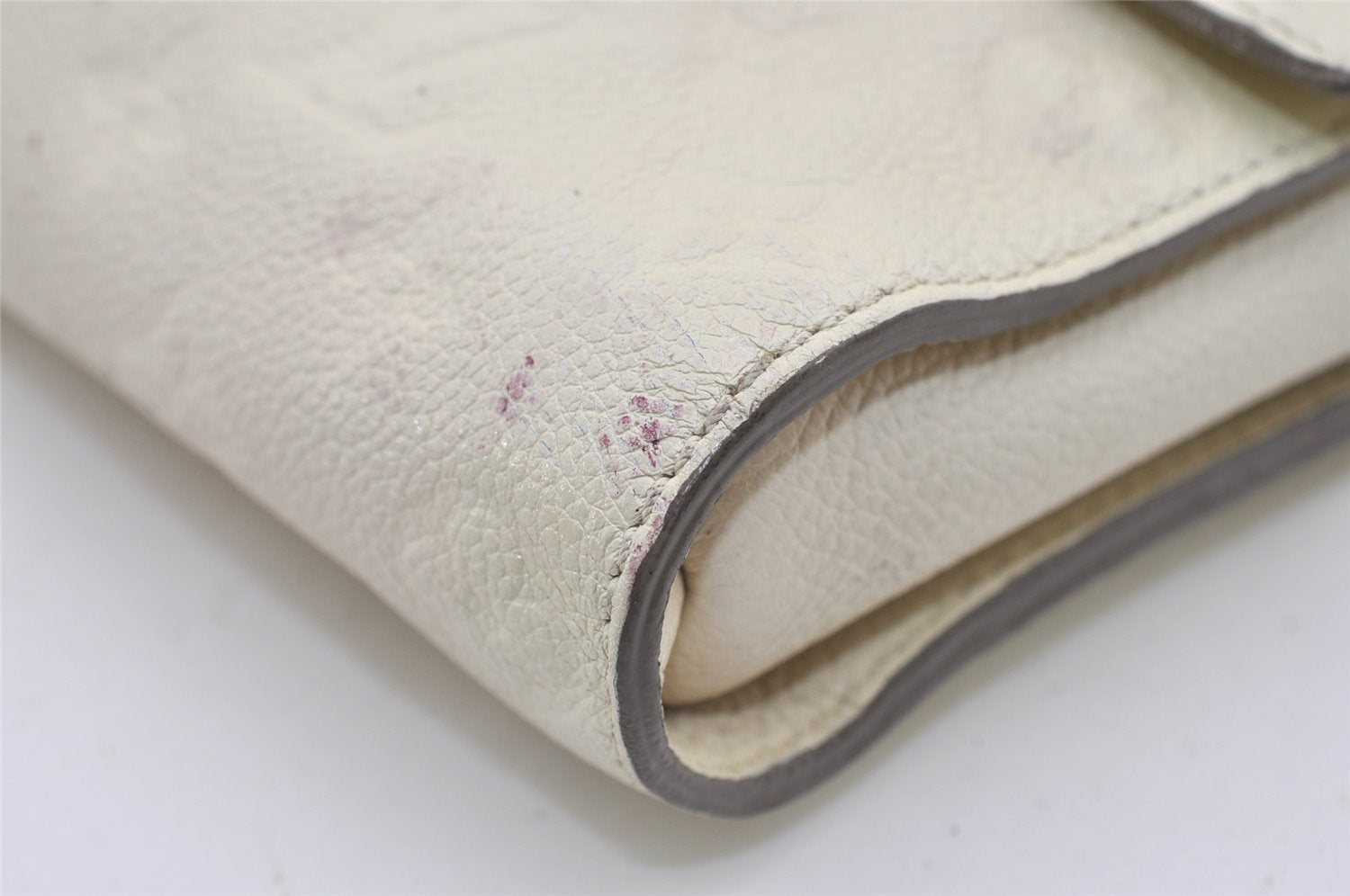 Auth Louis Vuitton Monogram Empreinte Fascinante Shoulder Bag M40807 White 2220J