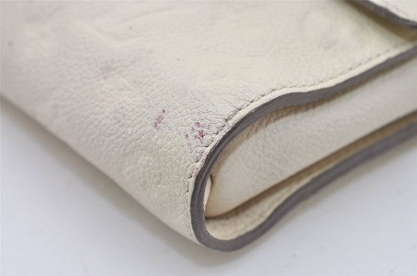 Auth Louis Vuitton Monogram Empreinte Fascinante Shoulder Bag M40807 White 2220J