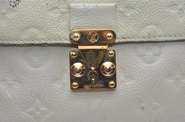 Auth Louis Vuitton Monogram Empreinte Fascinante Shoulder Bag M40807 White 2220J