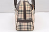 Authentic BURBERRY Nova Check Shoulder Hand Bag Canvas Leather Beige 2220K