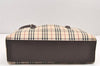 Authentic BURBERRY Nova Check Shoulder Hand Bag Canvas Leather Beige 2220K
