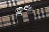 Authentic BURBERRY Nova Check Shoulder Hand Bag Canvas Leather Beige 2220K