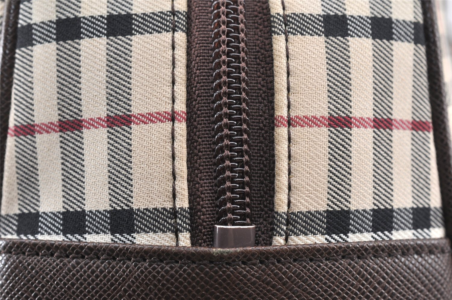 Authentic BURBERRY Nova Check Shoulder Hand Bag Canvas Leather Beige 2220K