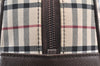 Authentic BURBERRY Nova Check Shoulder Hand Bag Canvas Leather Beige 2220K