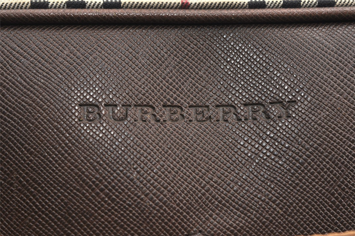 Authentic BURBERRY Nova Check Shoulder Hand Bag Canvas Leather Beige 2220K