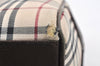 Authentic BURBERRY Nova Check Shoulder Hand Bag Canvas Leather Beige 2220K