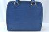 Authentic Louis Vuitton Epi Pont Neuf Hand Bag Purse Blue M52055 LV 2222H