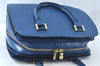 Authentic Louis Vuitton Epi Pont Neuf Hand Bag Purse Blue M52055 LV 2222H