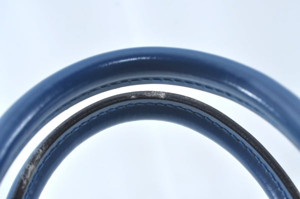 Authentic Louis Vuitton Epi Pont Neuf Hand Bag Purse Blue M52055 LV 2222H